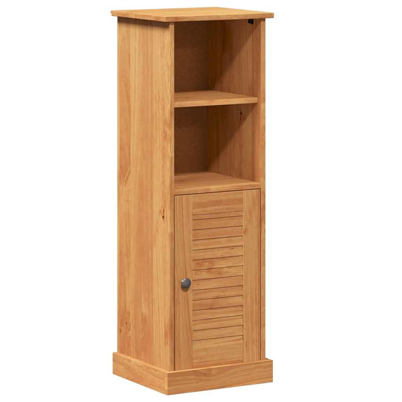 vidaXL Fürdőszoba Székény VIGO mézbarna 37 x 34 x 110 cm Tömör fenyőfa