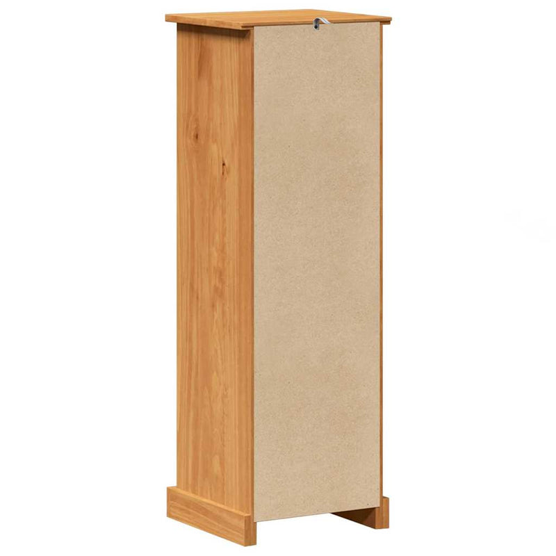 vidaXL Fürdőszoba Székény VIGO mézbarna 37 x 34 x 110 cm Tömör fenyőfa