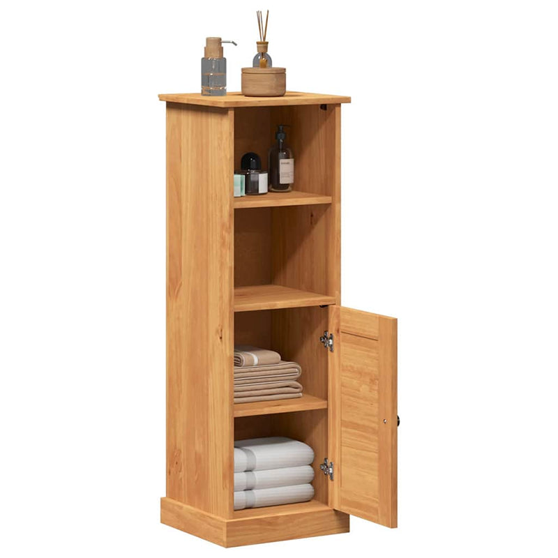 vidaXL Fürdőszoba Székény VIGO mézbarna 37 x 34 x 110 cm Tömör fenyőfa