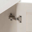 vidaXL Fürdőszoba Székény VIGO Fehér 37 x 34 x 110 cm Tömör fenyőfa