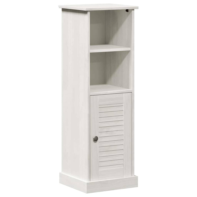 vidaXL Fürdőszoba Székény VIGO Fehér 37 x 34 x 110 cm Tömör fenyőfa