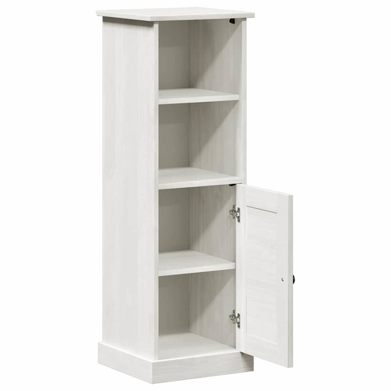 vidaXL Fürdőszoba Székény VIGO Fehér 37 x 34 x 110 cm Tömör fenyőfa