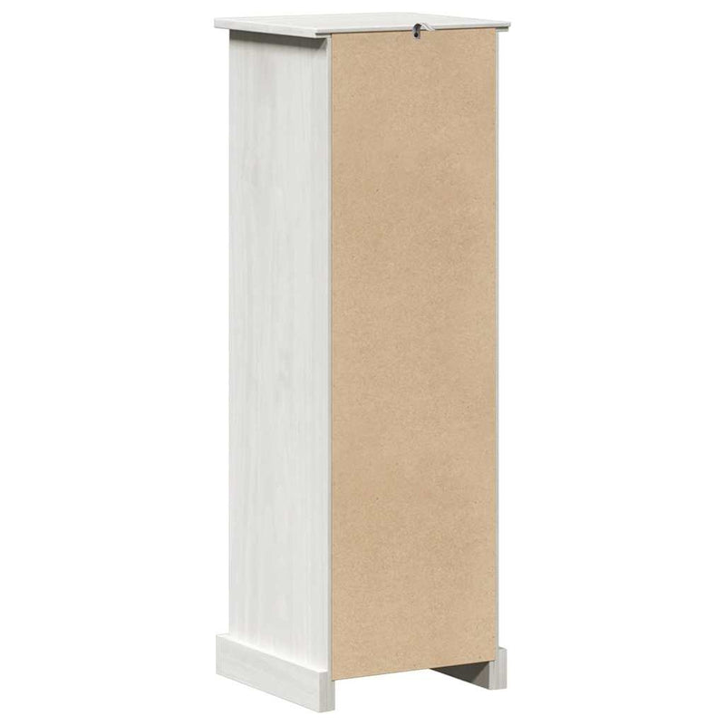 vidaXL Fürdőszoba Székény VIGO Fehér 37 x 34 x 110 cm Tömör fenyőfa