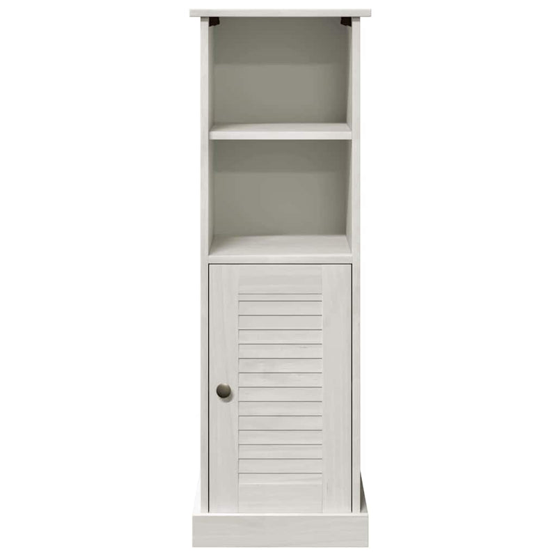 vidaXL Fürdőszoba Székény VIGO Fehér 37 x 34 x 110 cm Tömör fenyőfa