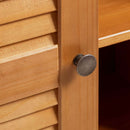 vidaXL Fürdőszoba Székény tárolóval VIGO mézbarna 67.5 x 34 x 110 cm