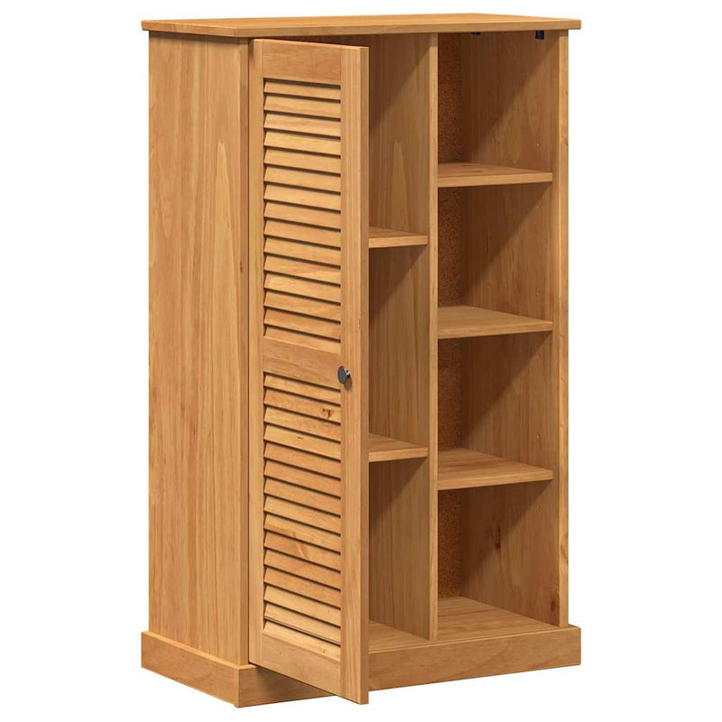 vidaXL Fürdőszoba Székény tárolóval VIGO mézbarna 67.5 x 34 x 110 cm