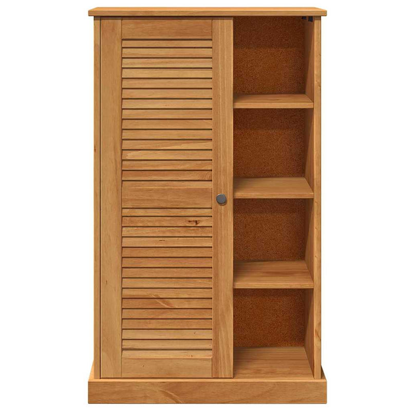 vidaXL Fürdőszoba Székény tárolóval VIGO mézbarna 67.5 x 34 x 110 cm