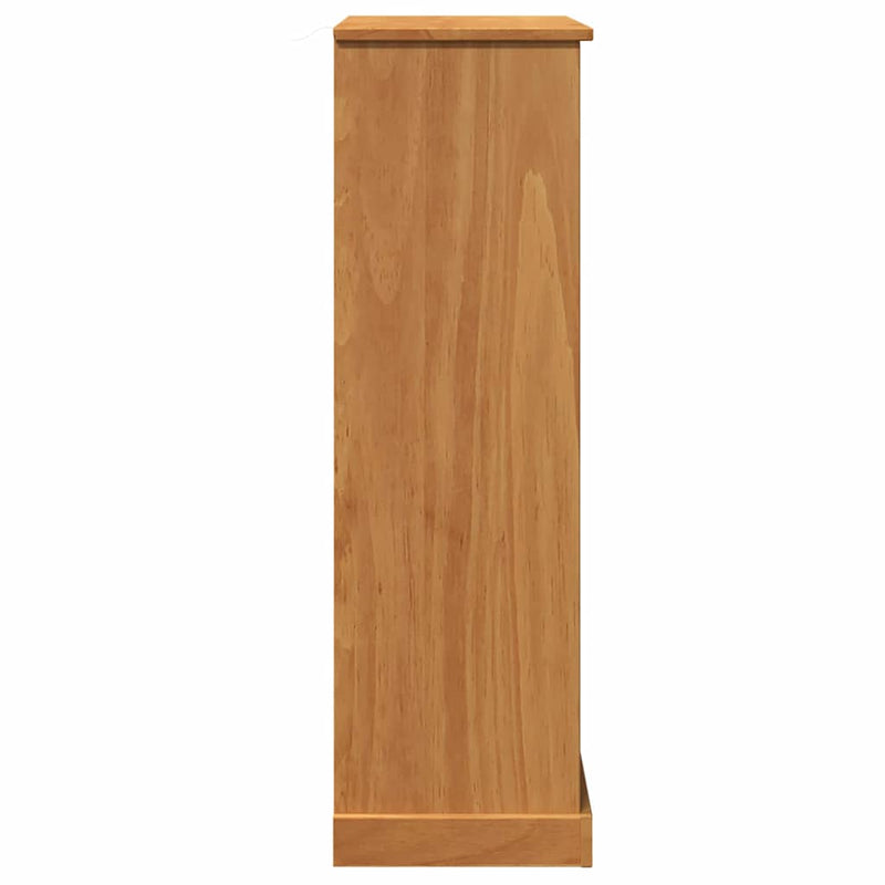vidaXL Fürdőszoba Székény tárolóval VIGO mézbarna 67.5 x 34 x 110 cm