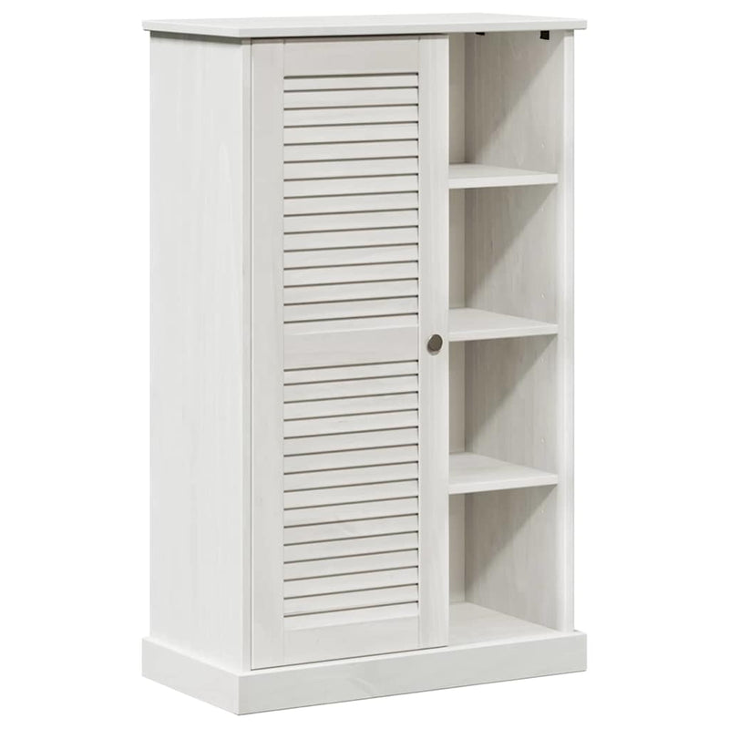 vidaXL Fürdőszoba Székény VIGO Fehér 67.5 x 34 x 110 cm Tömör fenyőfa