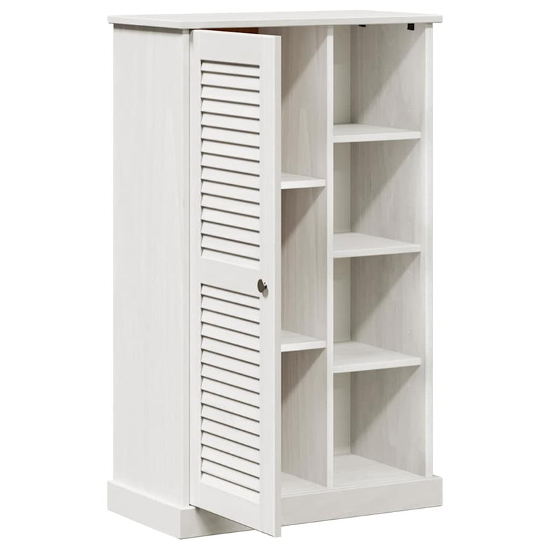 vidaXL Fürdőszoba Székény VIGO Fehér 67.5 x 34 x 110 cm Tömör fenyőfa