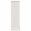 vidaXL Fürdőszoba Székény VIGO Fehér 67.5 x 34 x 110 cm Tömör fenyőfa