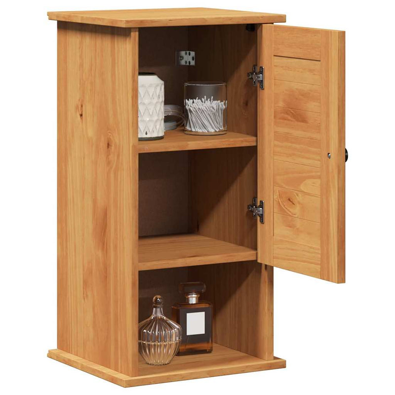 vidaXL Fali Fürdőszoba Szekrény VIGO mézbarna 37 x 34 x 71.5 cm