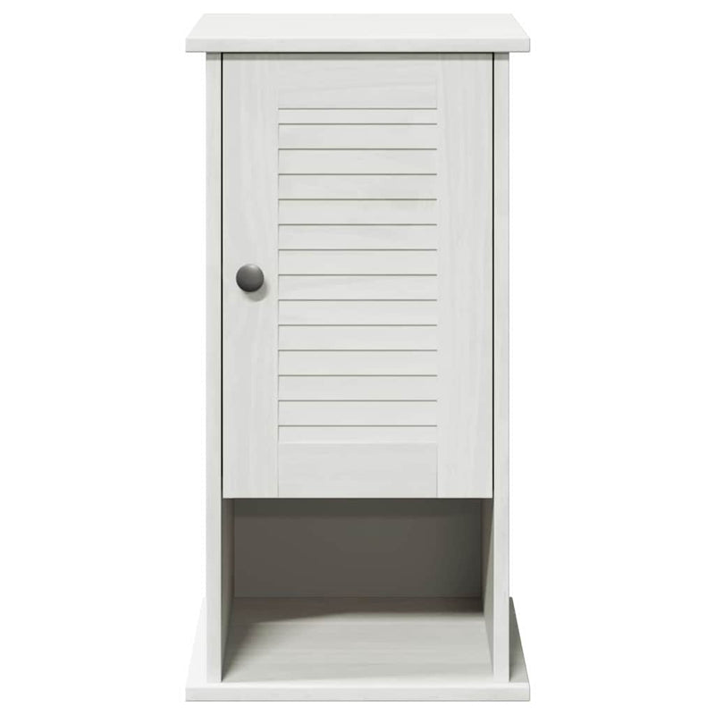 vidaXL Fali Fürdőszoba Szekrény tárolóval VIGO Fehér 37 x 34 x 71.5 cm