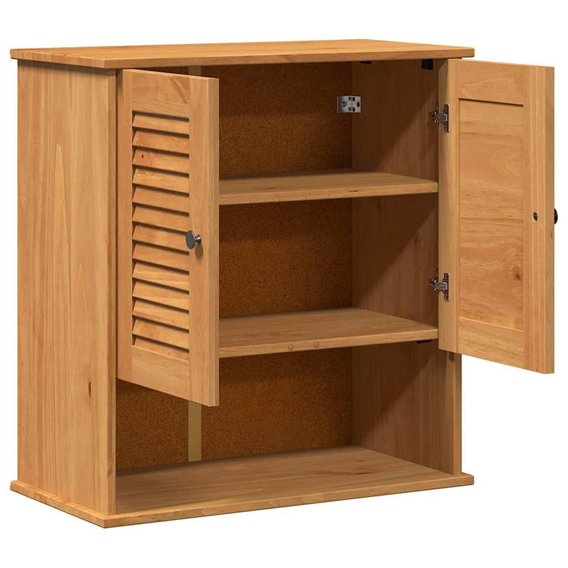 vidaXL Fali Fürdőszoba Szekrény VIGO mézbarna 67.5 x 34 x 71.5 cm