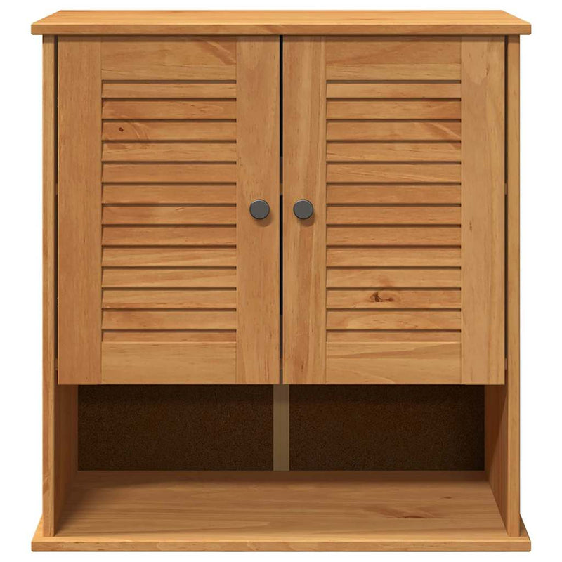 vidaXL Fali Fürdőszoba Szekrény VIGO mézbarna 67.5 x 34 x 71.5 cm