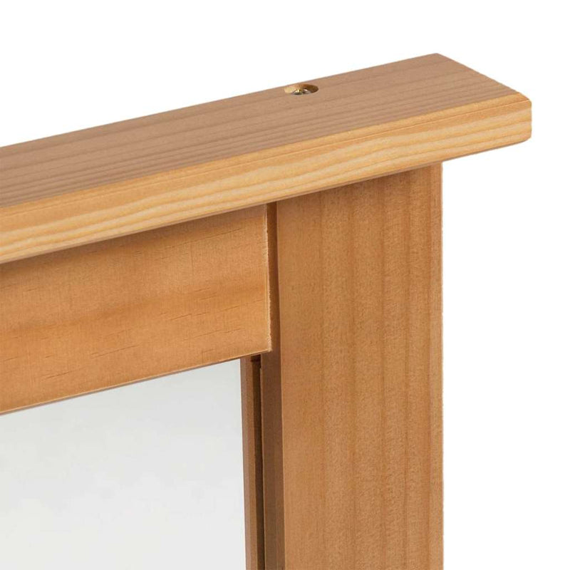 vidaXL Tükör tükörrel VIGO mézbarna 55.5 x 5 x 70 cm Tömör fenyőfa