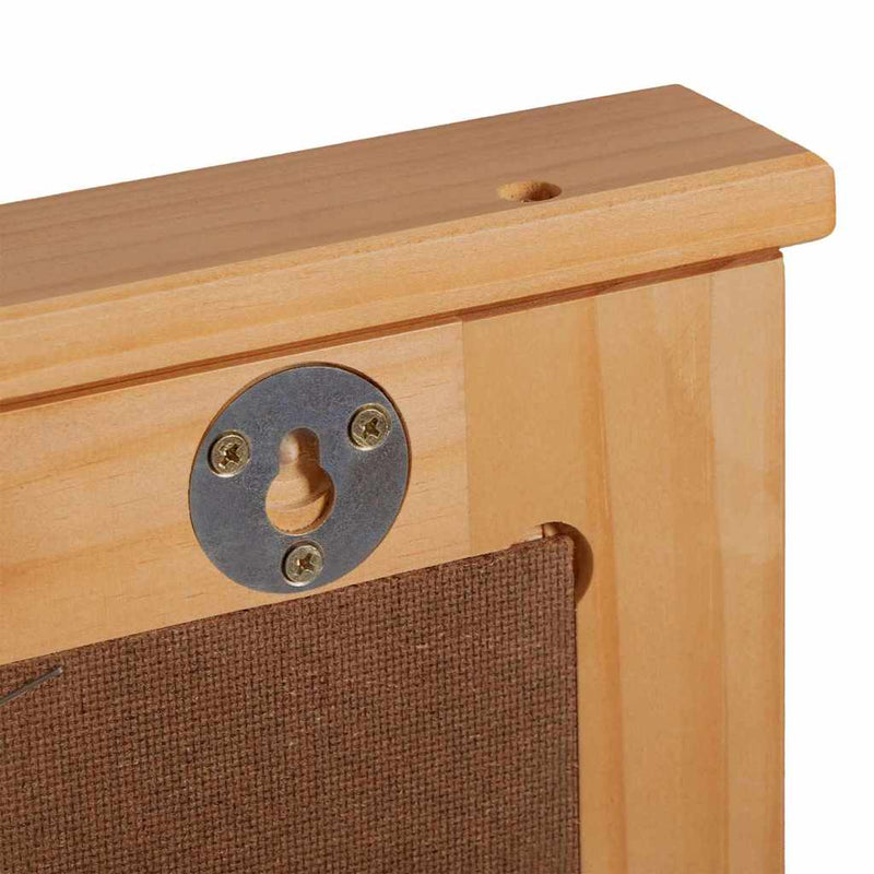 vidaXL Tükör tükörrel VIGO mézbarna 55.5 x 5 x 70 cm Tömör fenyőfa