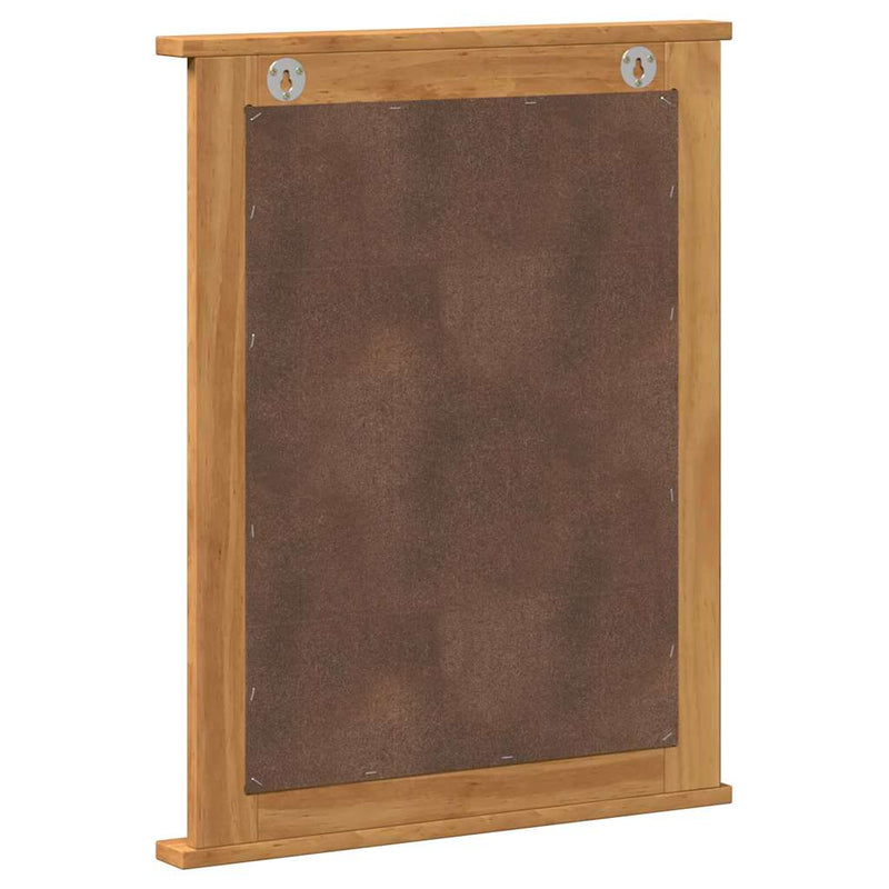 vidaXL Tükör tükörrel VIGO mézbarna 55.5 x 5 x 70 cm Tömör fenyőfa