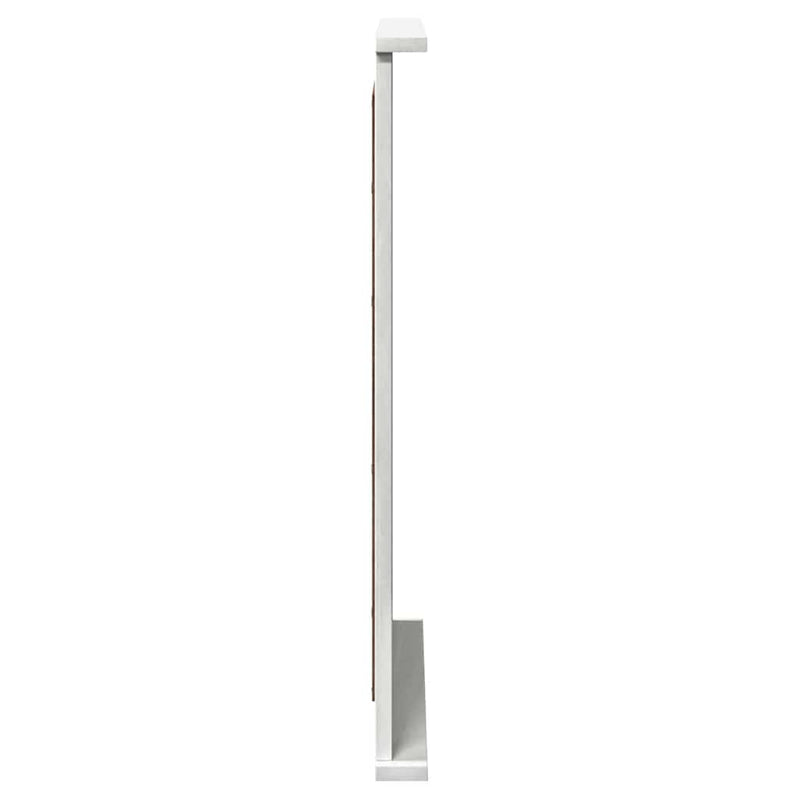 vidaXL Tükör tükörrel VIGO Fehér 55.5 x 5 x 70 cm Tömör fenyőfa