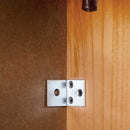 vidaXL WC Szekrény VIGO mézbarna 60 x 27 x 161 cm Tömör fenyőfa