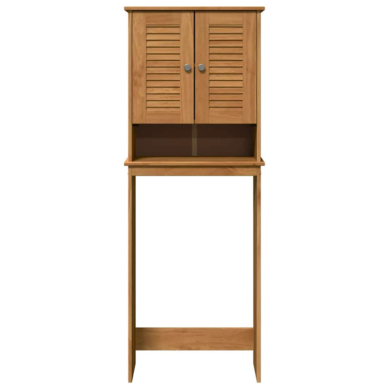 vidaXL WC Szekrény VIGO mézbarna 60 x 27 x 161 cm Tömör fenyőfa