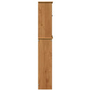 vidaXL WC Szekrény polcokkal VIGO Barna és Mézbarna 60 x 27 x 161 cm