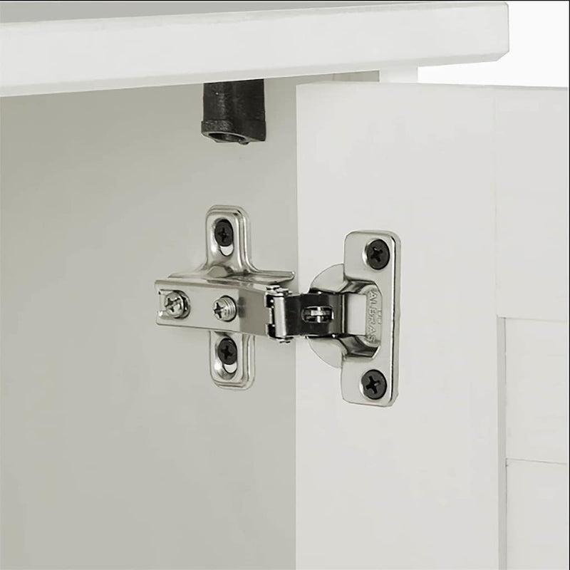 vidaXL WC Szekrény polcokkal VIGO Fehér 60 x 27 x 161 cm Tömör fenyőfa