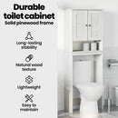 vidaXL WC Szekrény ajtóval VIGO Fehér és Antik Fehér 60 x 27 x 161 cm
