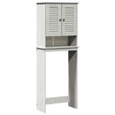 vidaXL WC Szekrény ajtóval VIGO Fehér és Antik Fehér 60 x 27 x 161 cm