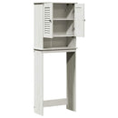 vidaXL WC Szekrény ajtóval VIGO Fehér és Antik Fehér 60 x 27 x 161 cm