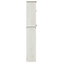 vidaXL WC Szekrény ajtóval VIGO Fehér és Antik Fehér 60 x 27 x 161 cm