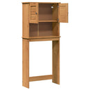 vidaXL Mosógép Szekrény VIGO mézbarna 72.5 x 27 x 161 cm Tömör fenyőfa