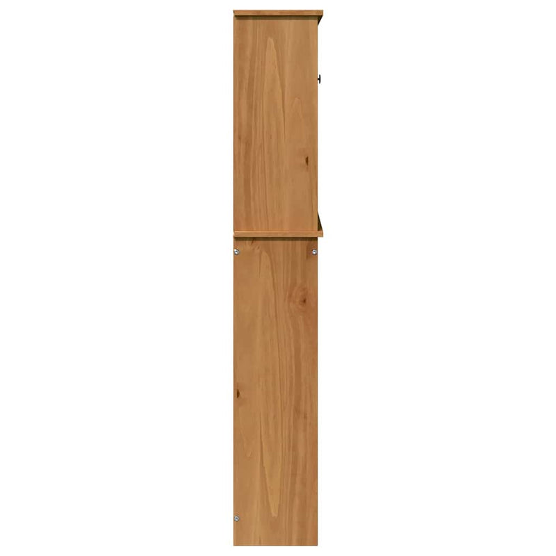 vidaXL Mosógép Szekrény VIGO mézbarna 72.5 x 27 x 161 cm Tömör fenyőfa