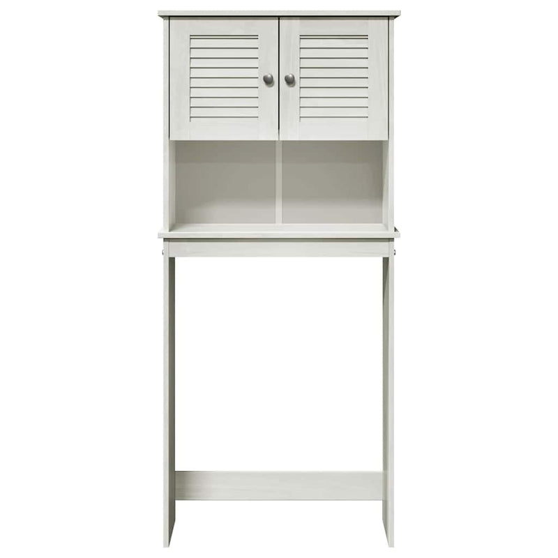 vidaXL Mosógép Szekrény VIGO Fehér 72.5 x 27 x 161 cm Tömör fenyőfa
