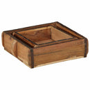vidaXL Tálca 2 pcs Barna 29 x 31 x 10 cm Szilárd Újrahasznosított Fa