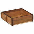 vidaXL Tálca 2 pcs Barna 29 x 31 x 10 cm Szilárd Újrahasznosított Fa