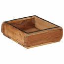 vidaXL Tálca 2 pcs Barna 29 x 31 x 10 cm Szilárd Újrahasznosított Fa