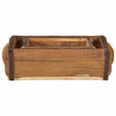 vidaXL Tálca 2 pcs Barna 29 x 31 x 10 cm Szilárd Újrahasznosított Fa