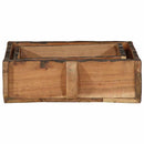 vidaXL Tálca 2 pcs Barna 29 x 31 x 10 cm Szilárd Újrahasznosított Fa