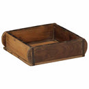 vidaXL Tálca Barna 29 x 31 x 10 cm Szilárd Újrahasznosított Fa