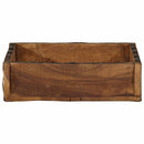 vidaXL Tálca Barna 29 x 31 x 10 cm Szilárd Újrahasznosított Fa