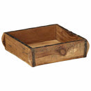 vidaXL Tálca 4 pcs Barna 29 x 31 x 10 cm Szilárd Újrahasznosított Fa