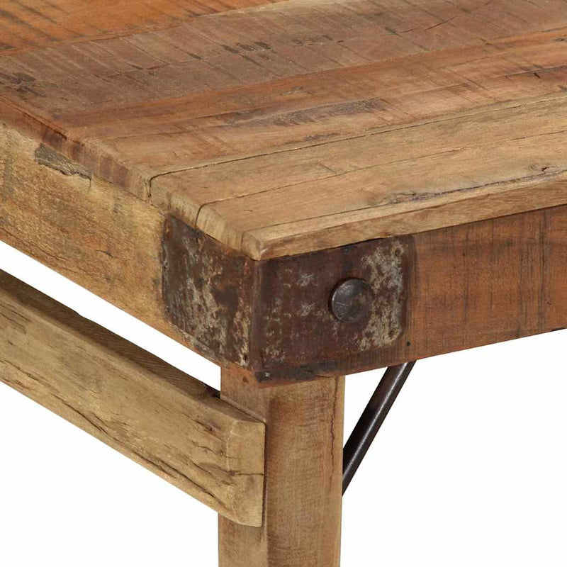 vidaXL Dohányzóasztal Barna 110 x 55 x 40 cm tömör újrahasznosított fa