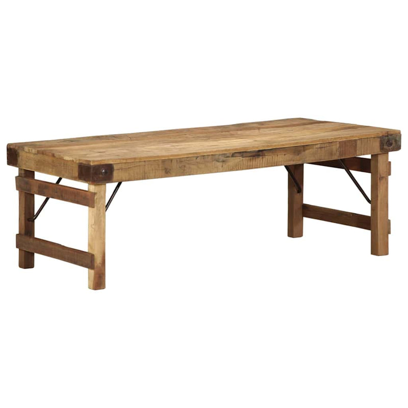 vidaXL Dohányzóasztal Barna 110 x 55 x 40 cm tömör újrahasznosított fa