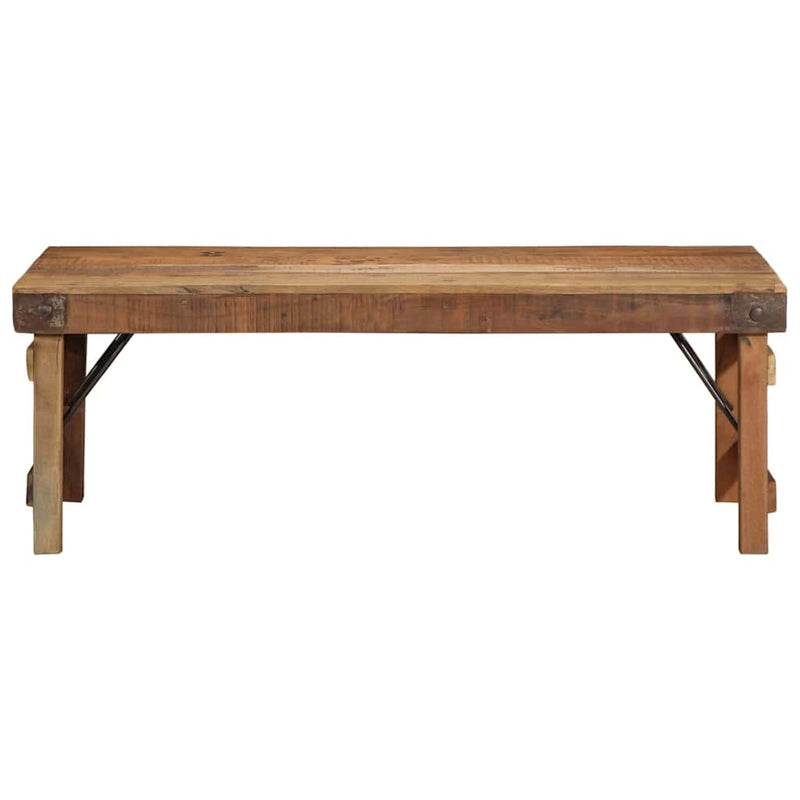 vidaXL Dohányzóasztal Barna 110 x 55 x 40 cm tömör újrahasznosított fa