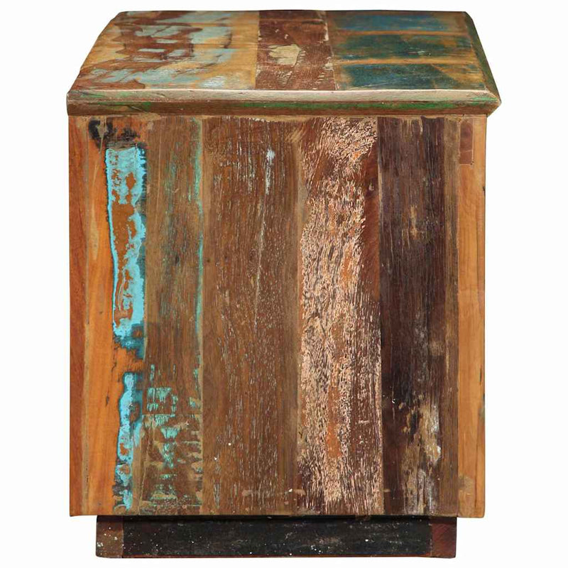 vidaXL Cipőszekrény Barna 110 x 35 x 40 cm Tömör újrahasznosított fa