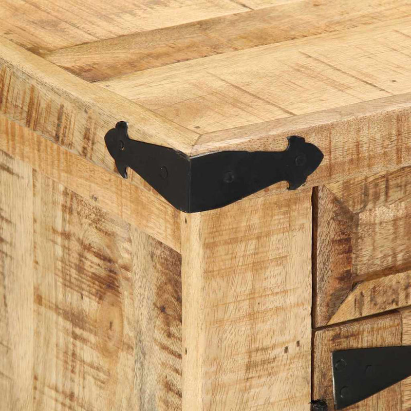 vidaXL Dohányzóasztal fiókkal Barna 90 x 50 x 40 cm Tömör mangófa