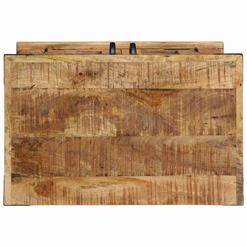 vidaXL Széf Barna 55 x 35 x 70 cm durva mangófa