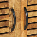 vidaXL Cipőszekrény tárolóval Barna 110 x 38 x 45 cm Tömör mangófa