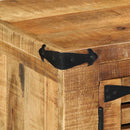 vidaXL Cipőszekrény tárolóval Barna 110 x 38 x 45 cm Tömör mangófa